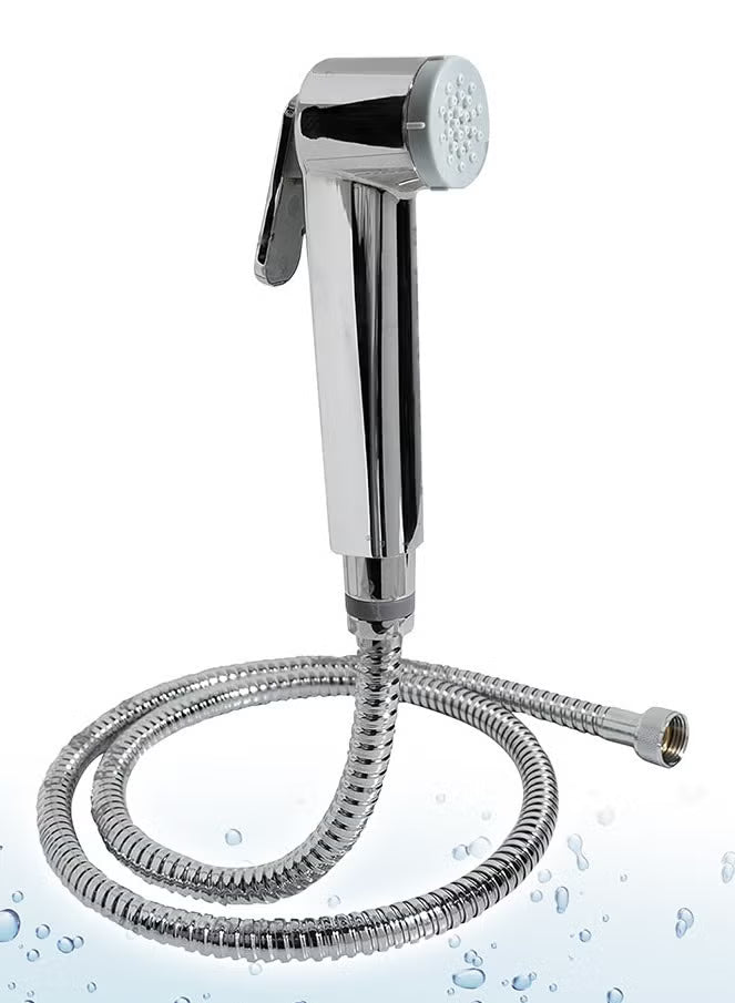 بخاخ بيديه صحي ومريح محمول للمرحاض، بخاخ حفاضات من الفولاذ المقاوم للصدأ للحمام والمطبخ والاستحمام الإسلامي، ضغط ماء قابل للتعديل، سهل التركيب والتنظيف الذاتي 