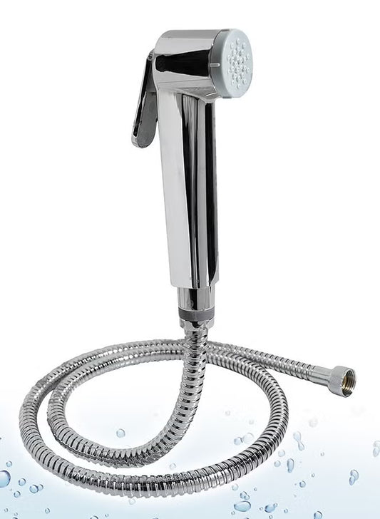 Sanitary Comfortable Portable Bidet Sprayer for Toilet, Stainless Steel Bathroom Diaper Sprayer for Kitchen, Muslim Shower, Adjustable Water Pressure, Easy to Install and Self Clean