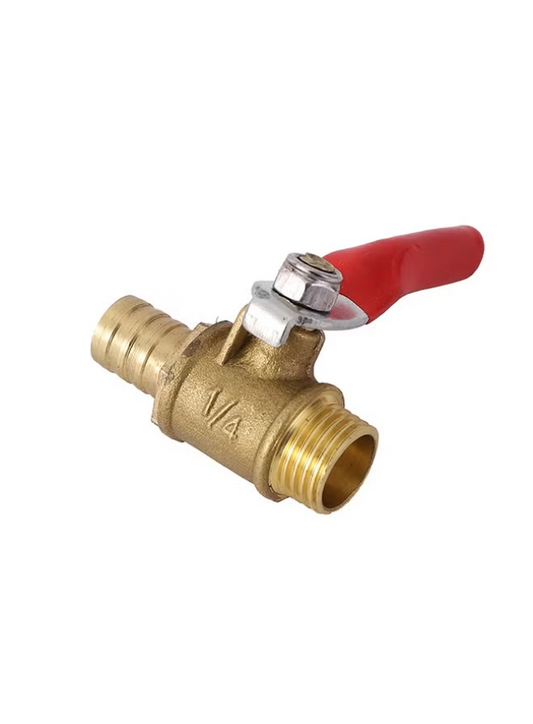 Shut-off Ball Valve - 8mm Pex Fitting x Male-3/8inch- Leak-Proof Lead-Free Brass Valve Replacement Shutoff Valve FIP MIP-for Under Sink Toilet Washing Machine Radiator and Water Lines Plumbing (Copy)