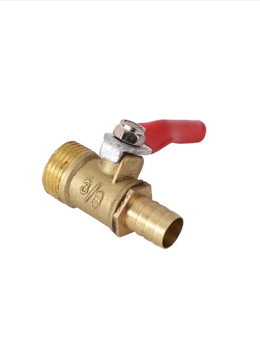 Shut-off Ball Valve - 8mm Pex Fitting x Male-3/8inch- Leak-Proof Lead-Free Brass Valve Replacement Shutoff Valve FIP MIP-for Under Sink Toilet Washing Machine Radiator and Water Lines Plumbing (Copy)