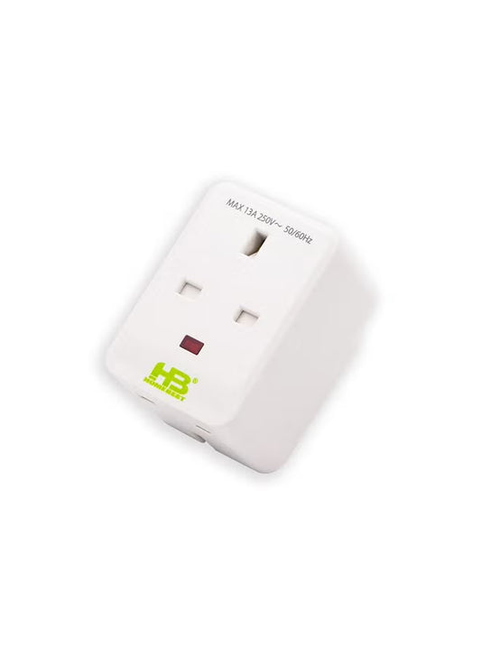 Power Adaptor Plug 3 Neon Sockets White | Riyadh